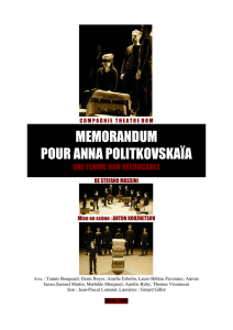 memorandum pour anna politkovskaïa