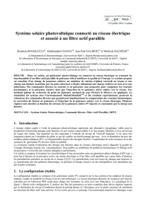 Système solaire photovoltaïque connecté au réseau électrique