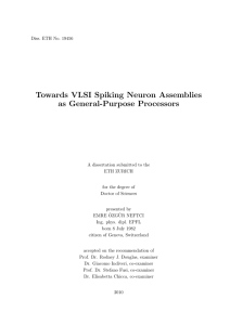 Towards VLSI Spiking Neuron Assemblies as - ETH E