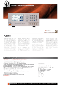 RLC 819S Pont RLC de table programmable