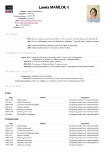 CV au format PDF - CVthèque - Télécom Ecole de Management
