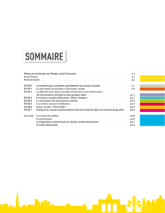 sommaire - Les Clauses Sociales à Bruxelles