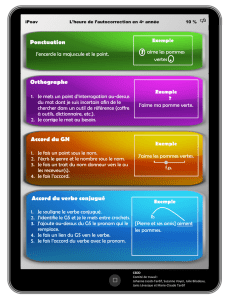 Code de correction 4e ann&eacute;e Ruisselet