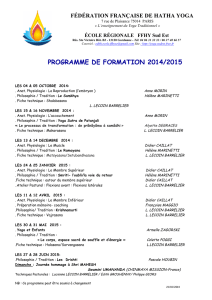 programme de formation 2014/2015