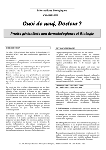 QDND N°43 - Prurits généralisés non dermatologiques et biologie