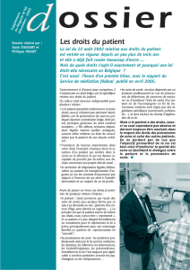 Les droits du patient - Le MOC Liège Huy Waremme