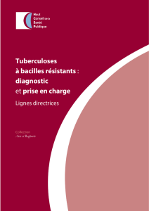 Tuberculoses à bacilles résistants - Haut Conseil de la santé publique