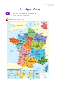 La r&eacute;gion Corse - Histoire G&eacute;ographie