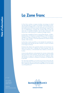 La Zone franc - Banque de France