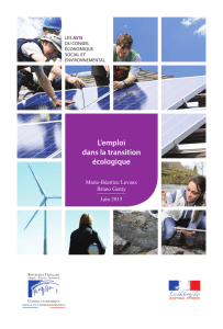 L`emploi dans la transition écologique