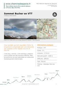 Sommet Bucher en VTT