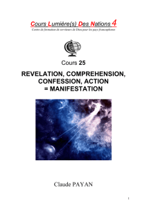 revelation, comprehension, confession, action