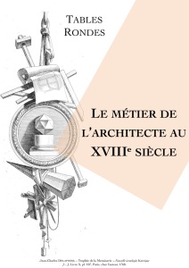 Programme - TR « Le métier de l`architecte au XVIIIe siècle »