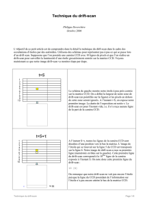 Technique du drift-scan