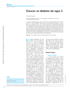 Cancer et diabète de type 2