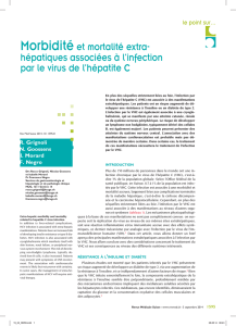 hépatiques associées à l`infection par le virus de l`hépatite C