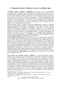 L`Economie Sociale et Solidaire &agrave; Lyon et en Rh&ocirc;ne