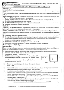 Devoir n°4 - 1S1 - LSLL - Physique Chimie au lycée par Wahab