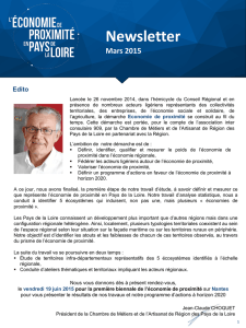 Newsletter Mars 2015 - L`économie de proximité en Pays de la Loire