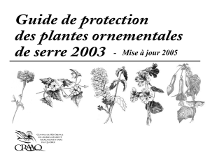 Guide de protection des plantes ornementales