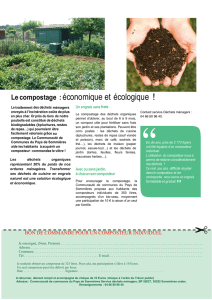 Le compostage : économique et écologique !