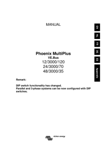 Phoenix MultiPlus 12/3000/120 24/3000/70 48