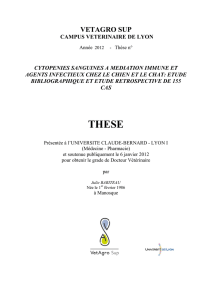 cytopenies sanguines a mediation immune et agents