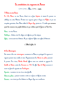 La constitution du royaume de France