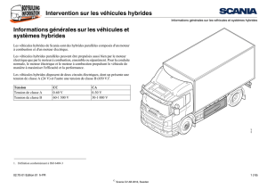 Intervention sur les véhicules hybrides Informations générales sur