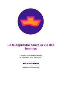 Le Misoprostol sauve la vie des femmes