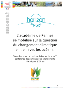 L`académie de Rennes se mobilise sur la question du changement