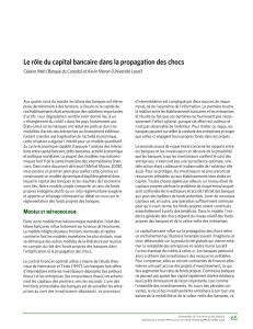 Le rôle du capital bancaire dans la propagation des chocs