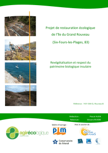 Projet de restauration écologique de l`île du Grand Rouveau (Six