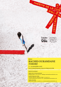 rachid ouramdane - Théâtre de la Cité internationale