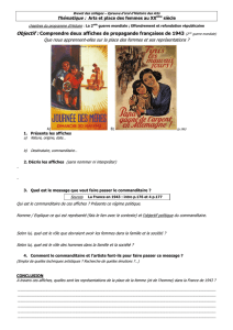 Objectif : Comprendre deux affiches de propagande françaises de