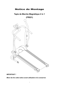Notice de Montage Tapis de Marche Magnétique 2 in 1 (FR021)