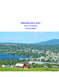 Pour consulter la vision stratégique 2007 - Ville Lac
