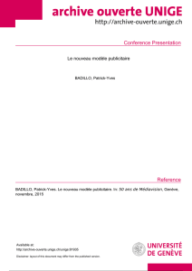 Presentation (Author postprint) - Archive ouverte UNIGE