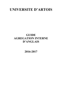 Guide AGREG 2016 2017