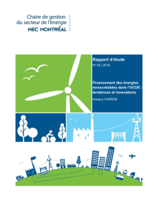 Financement des énergies renouvelables dans l`OCDE