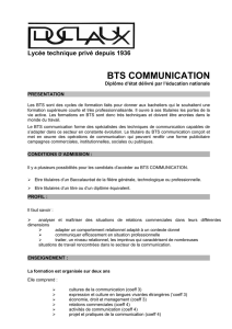 bts communication - Ecole Technique Privée DUCLAUX