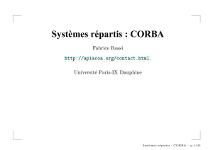 CORBA - Fabrice Rossi