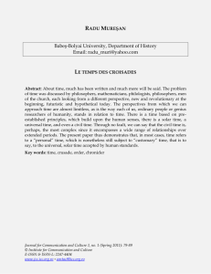 Le temps des croisades - Journal for Communication and Culture
