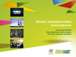 Convergences 2016 - Partenariats Médias