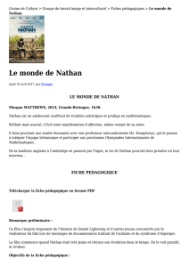 Le monde de Nathan - Graine de Culture