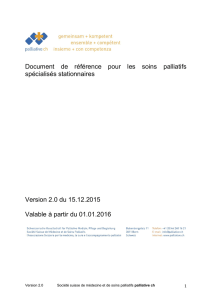 Document de référence pour les soins palliatifs