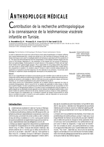 ANTHROPOLOGIE MÉDICALE - Société de Pathologie Exotique