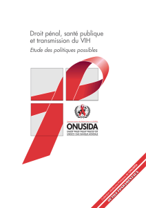 Droit pénal, santé publique et transmission du VIH