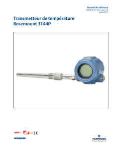 Transmetteur de température Rosemount 3144P