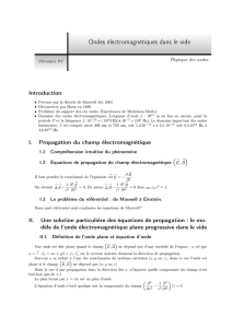 Ondes électromagnétiques dans le vide